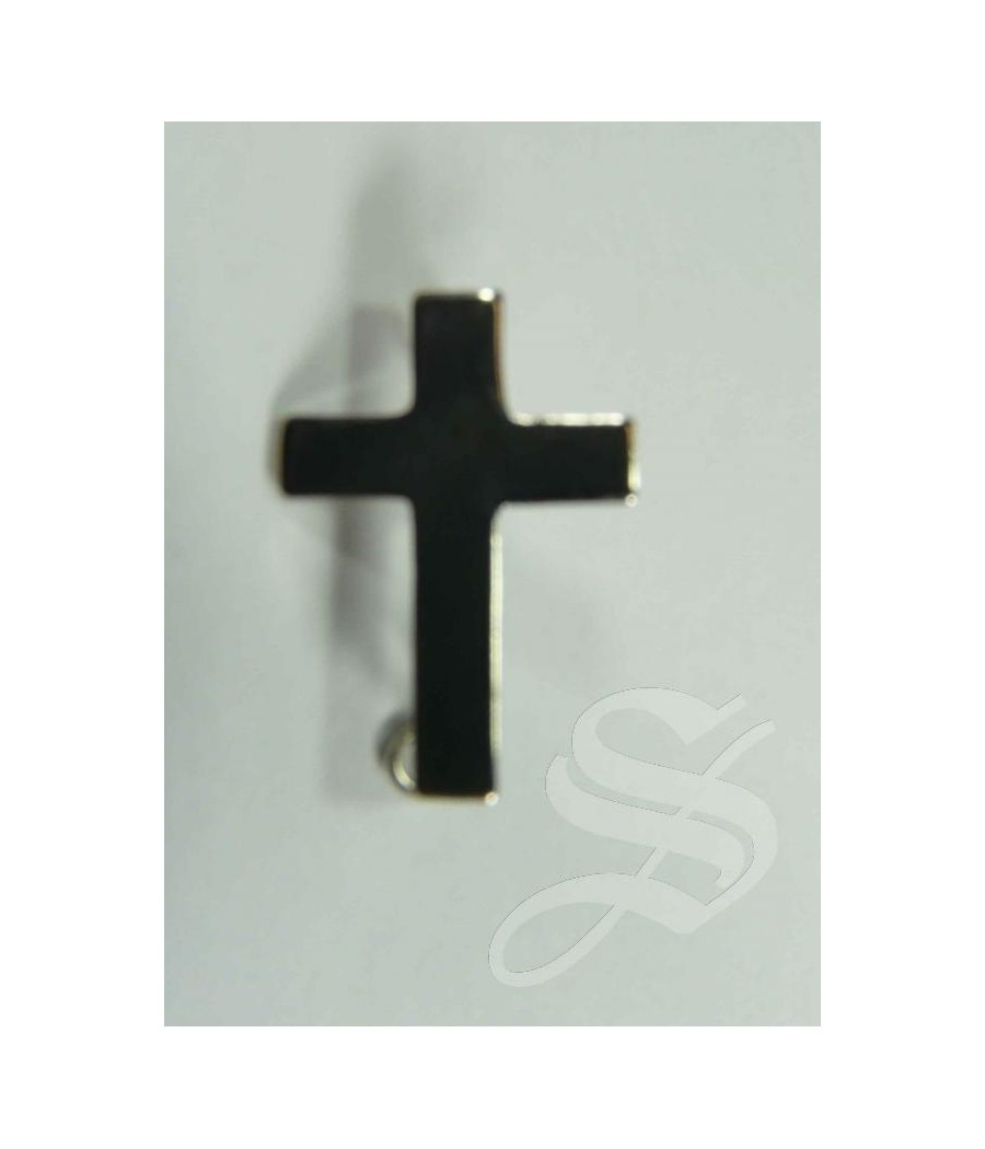 CRUZ SACERDOTE METAL PLATEADO
