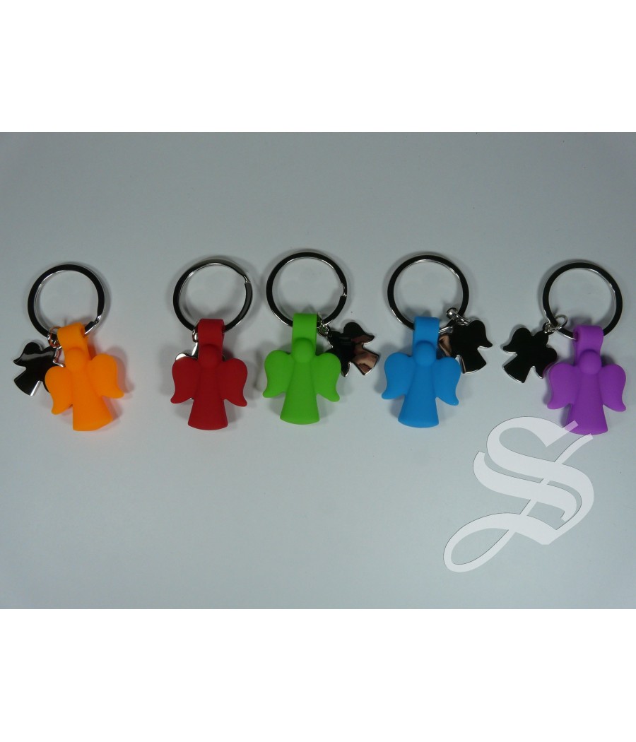 LLAVERO CAUCHO ANGELITO COLORES SURTIDOS