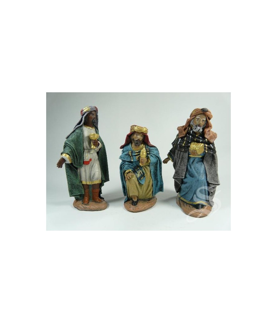 REYES ADORANDO BARRO LIENZADO 10 CM