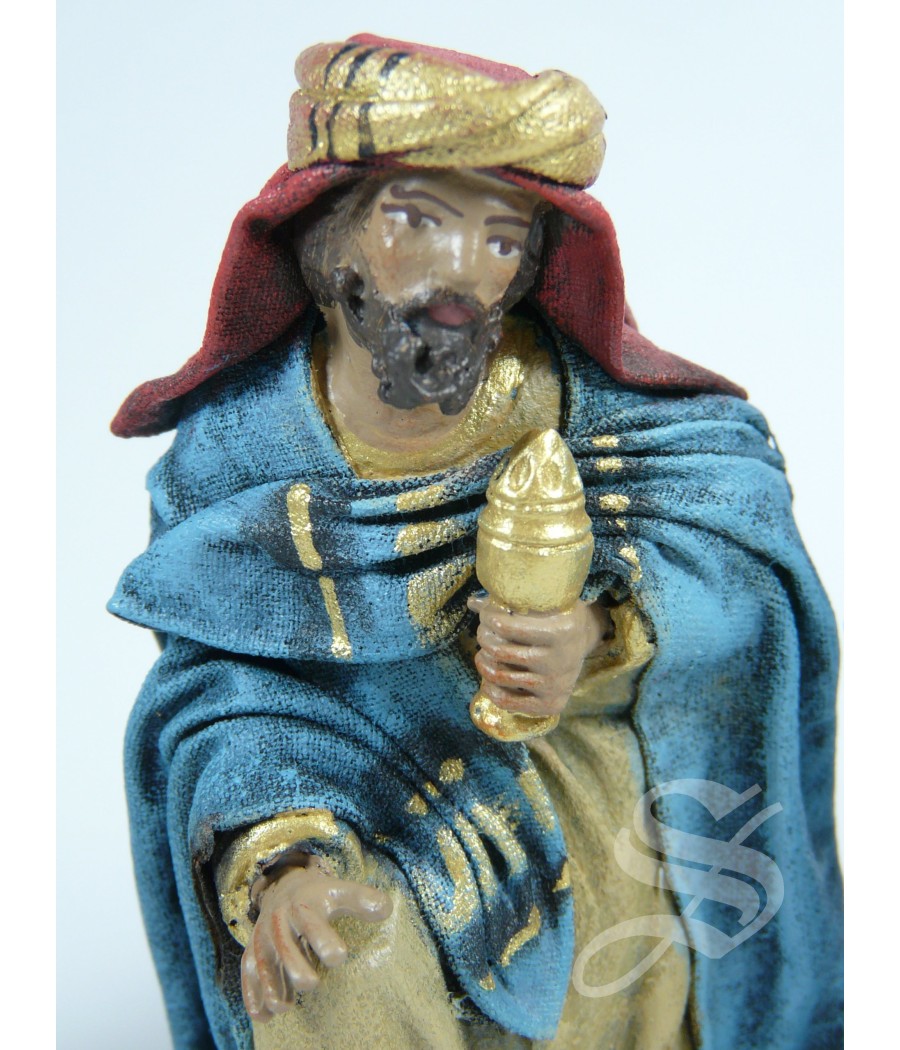 REYES ADORANDO BARRO LIENZADO 10 CM