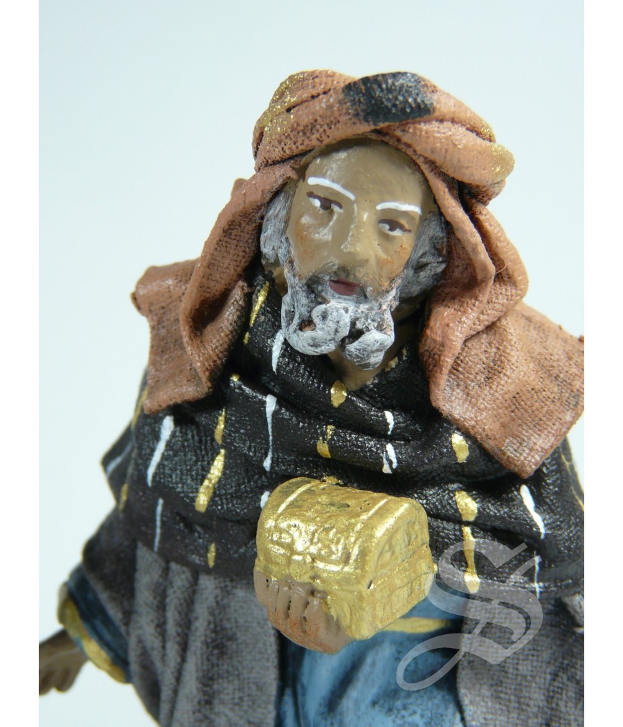 REYES ADORANDO BARRO LIENZADO 10 CM