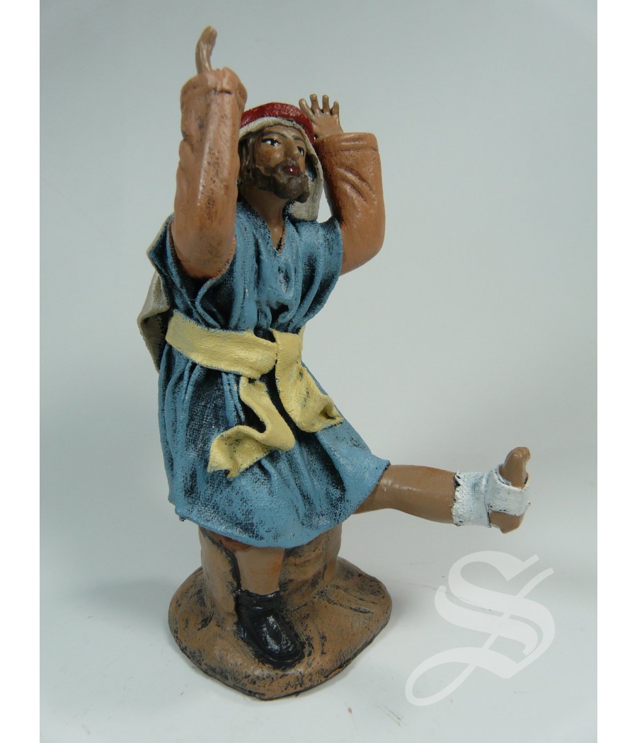 GRUPO ANCIANA CURANDO PASTOR 12 CM.