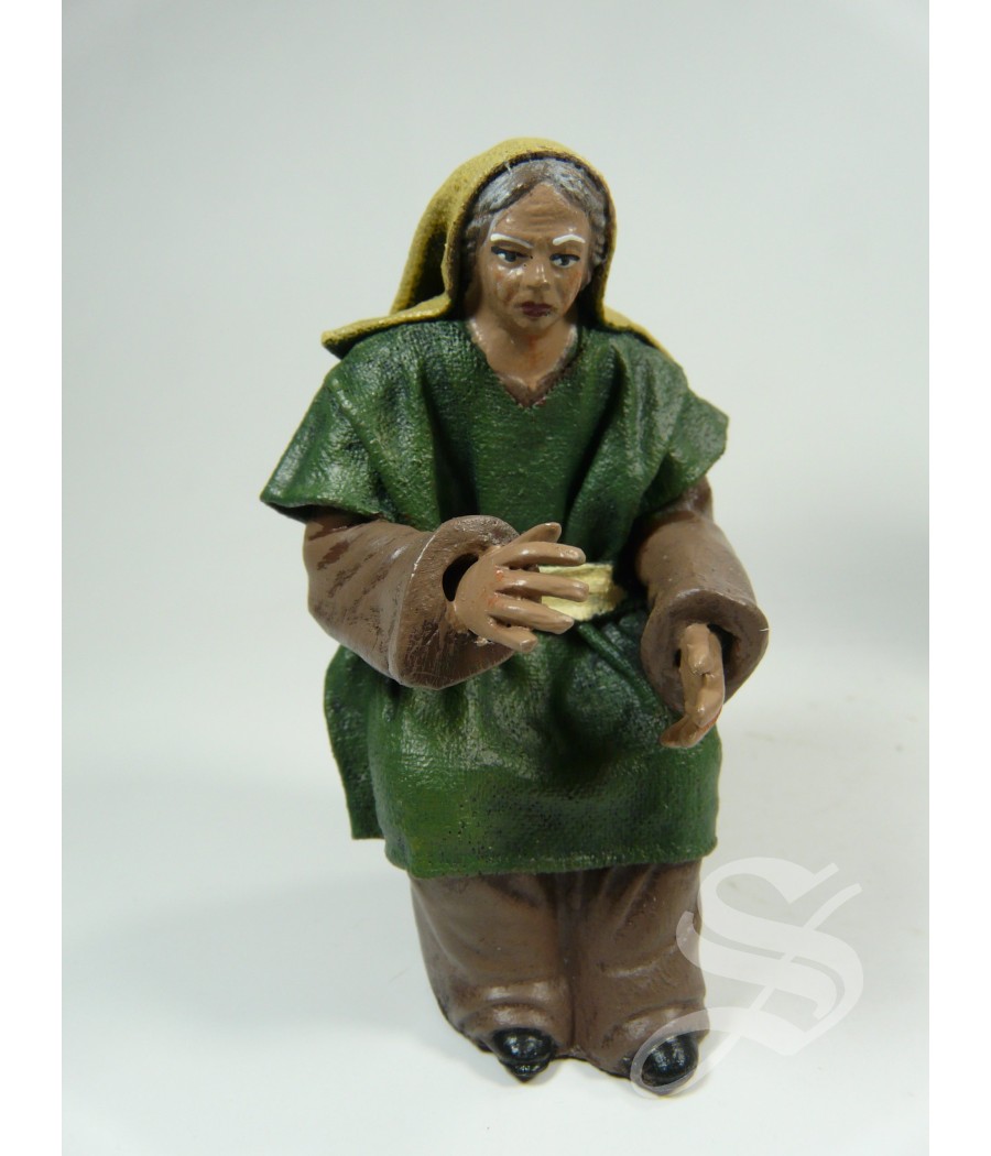 GRUPO ANCIANA CURANDO PASTOR 12 CM.