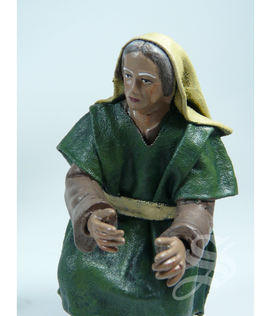 GRUPO ANCIANA CURANDO PASTOR 14 CM.