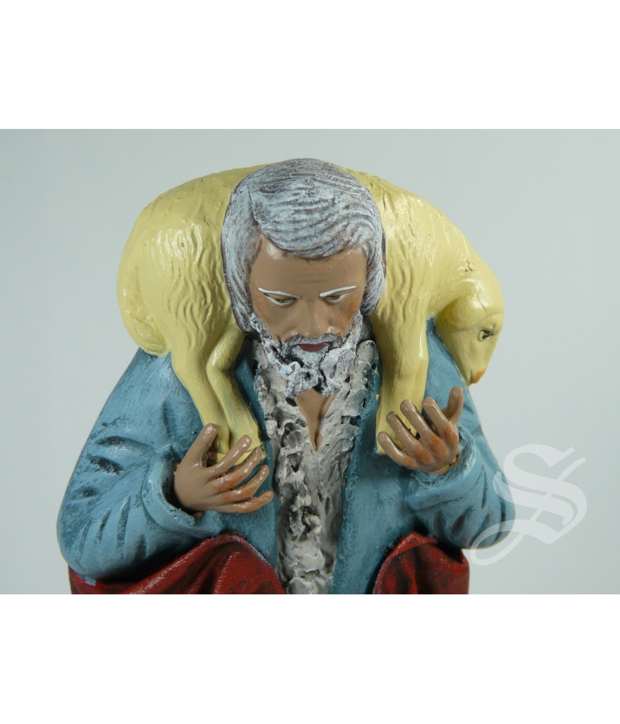 PASTOR 21 CM. CON CORDERO SOBRE LOS HOMBROS