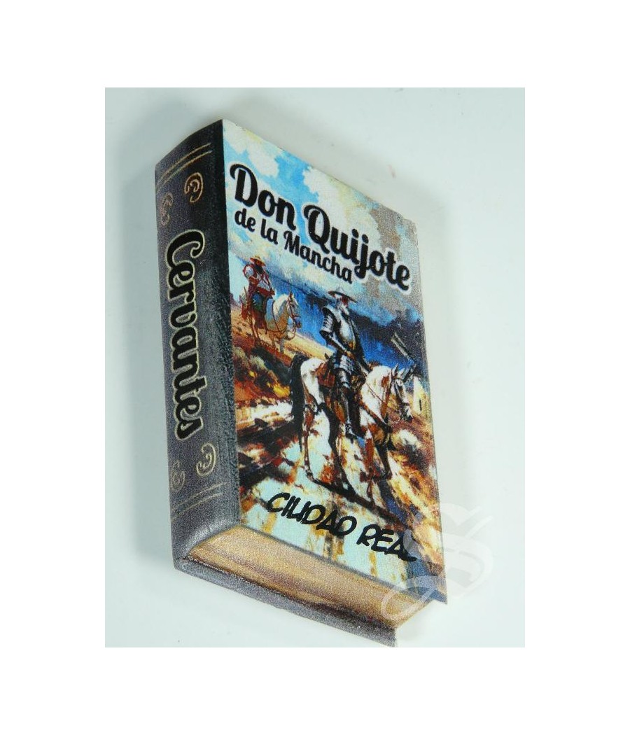 IMAN QUIJOTE RESINA CON CIUDAD REAL