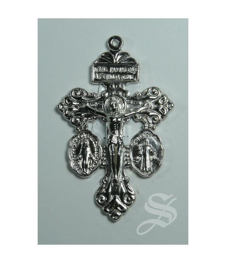 CRUZ DEL PERDON 5,5 X 3,5 CM. METAL BRILLO