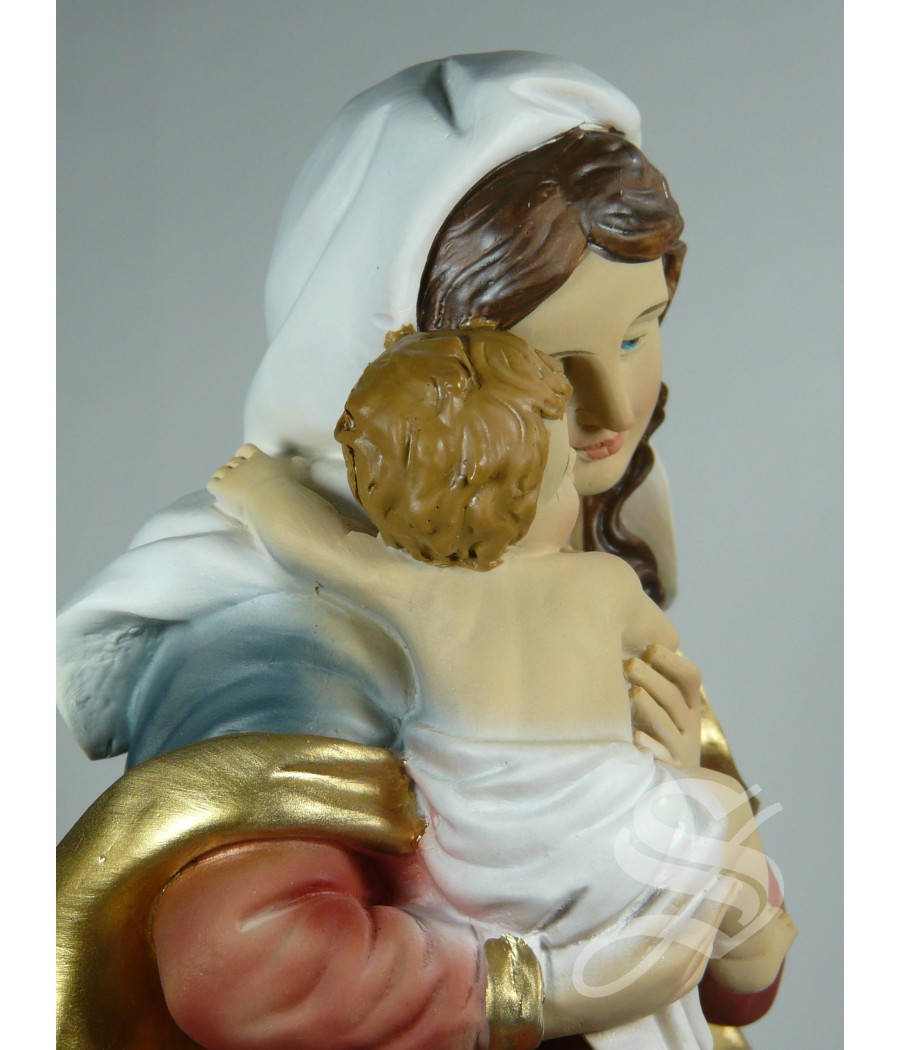 VIRGEN CON NIÑO 31 CM. RESINA