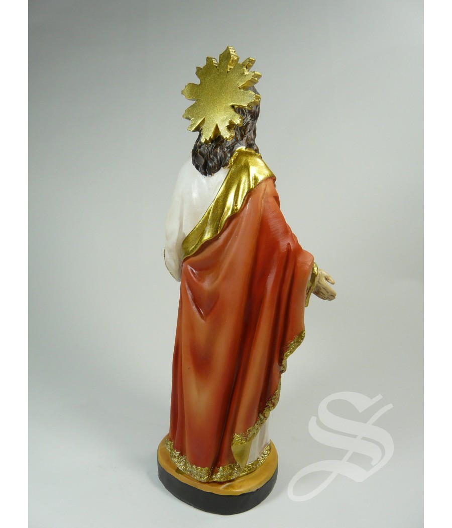 CORAZON DE JESUS 21 CM. RESINA
