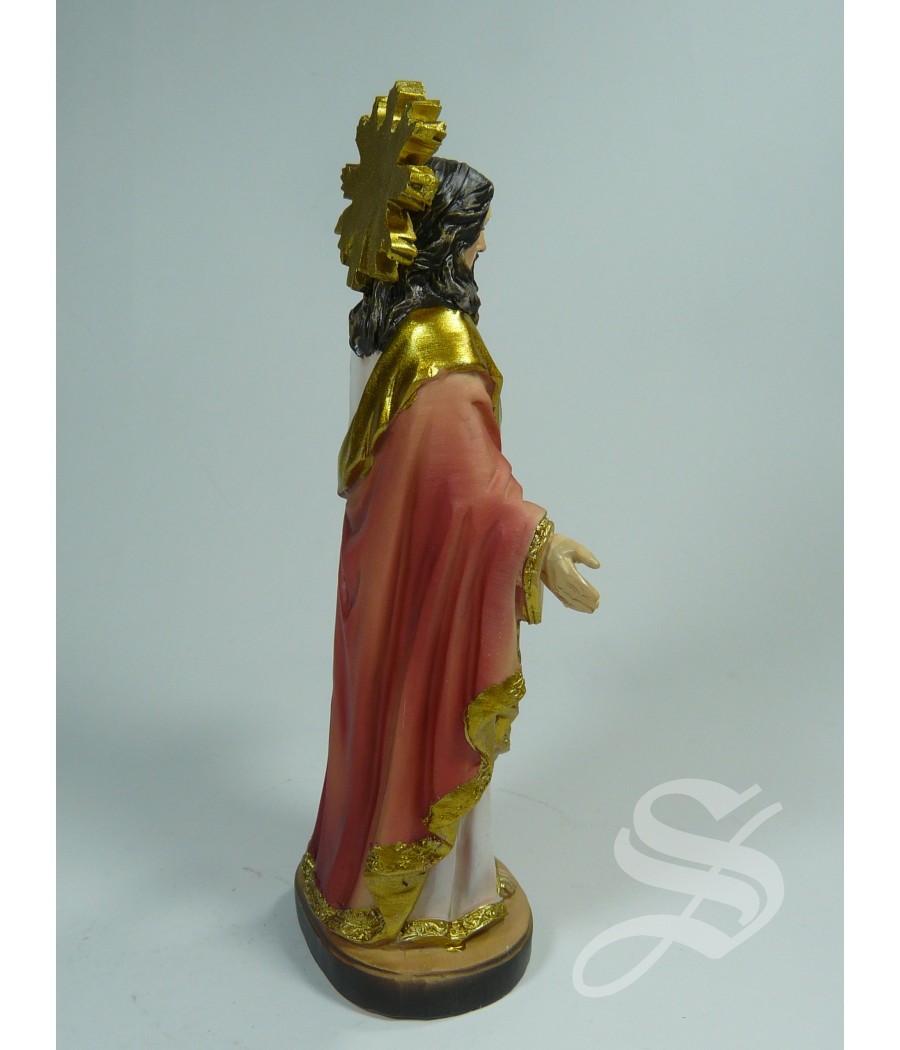 CORAZON DE JESUS 13 CM. RESINA