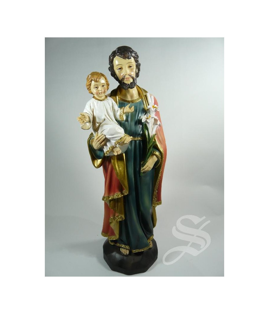 SAN JOSE CON NIÑO 31 CM. RESINA