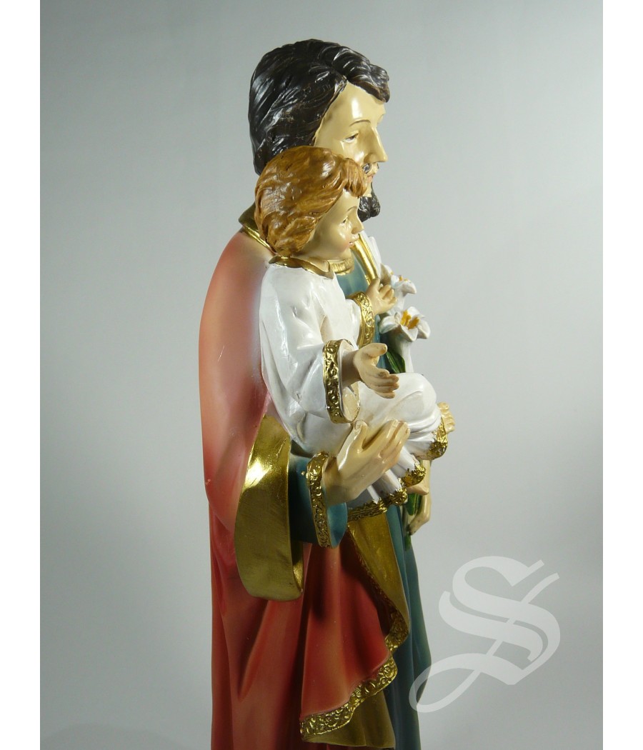 SAN JOSE CON NIÑO 31 CM. RESINA