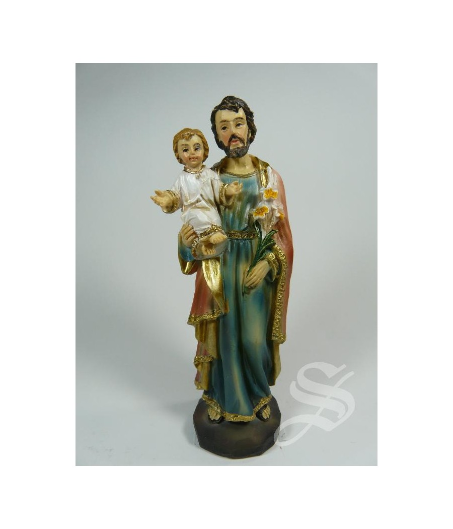 SAN JOSE CON NIÑO 13 CM. RESINA