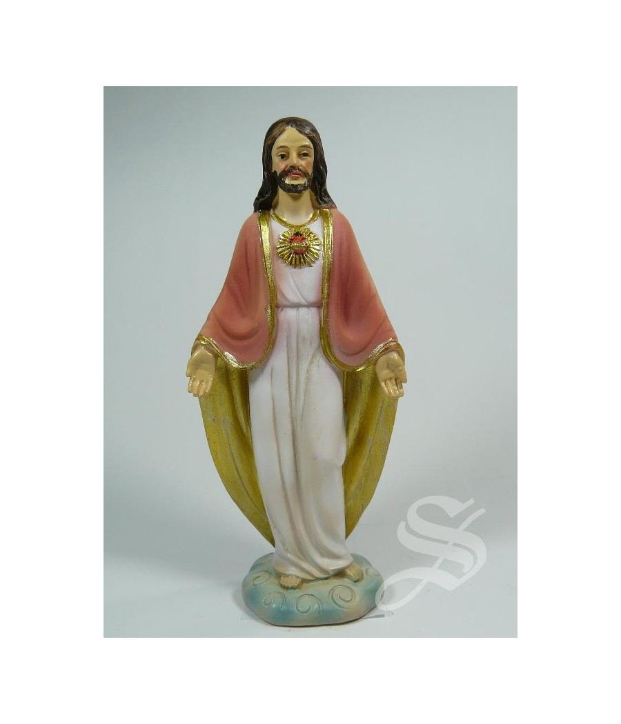 CORAZON DE JESUS 12,5 CM. RESINA