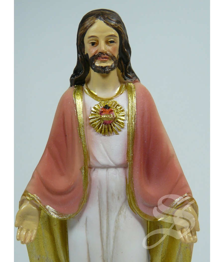 CORAZON DE JESUS 12,5 CM. RESINA