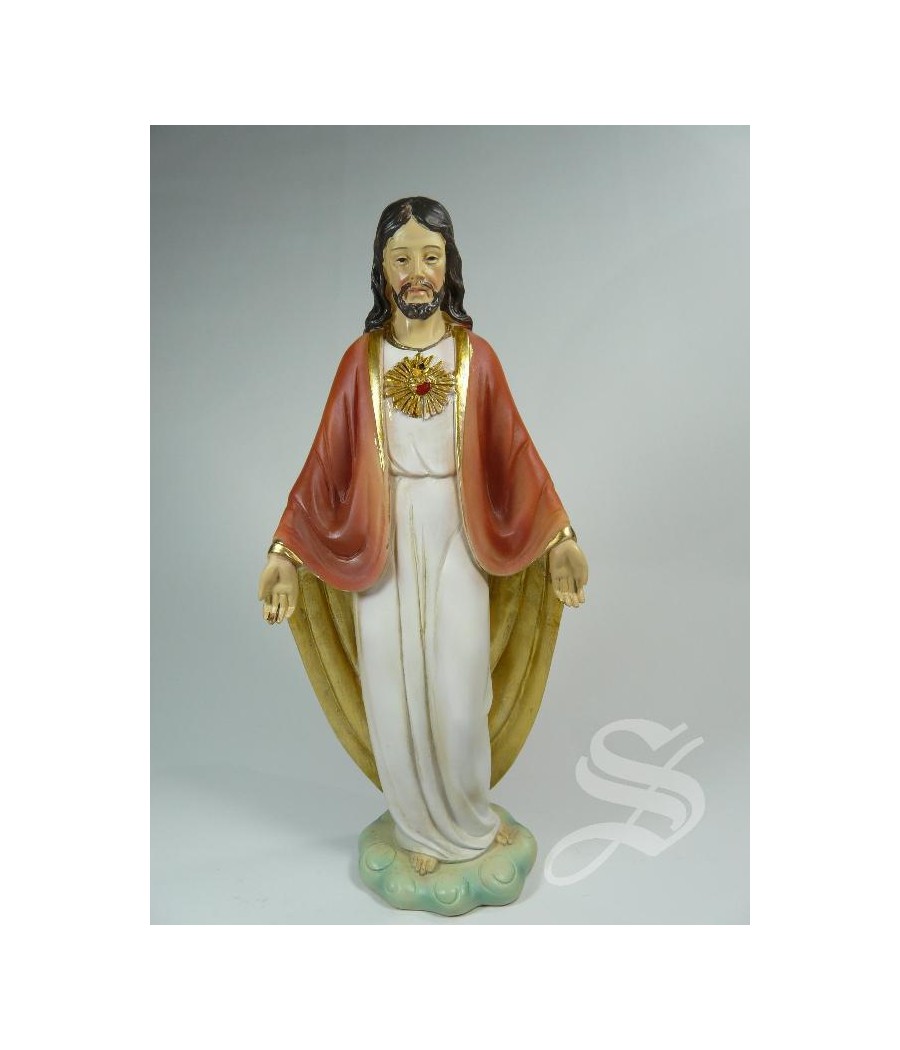 CORAZON DE JESUS 20,5 CM. RESINA