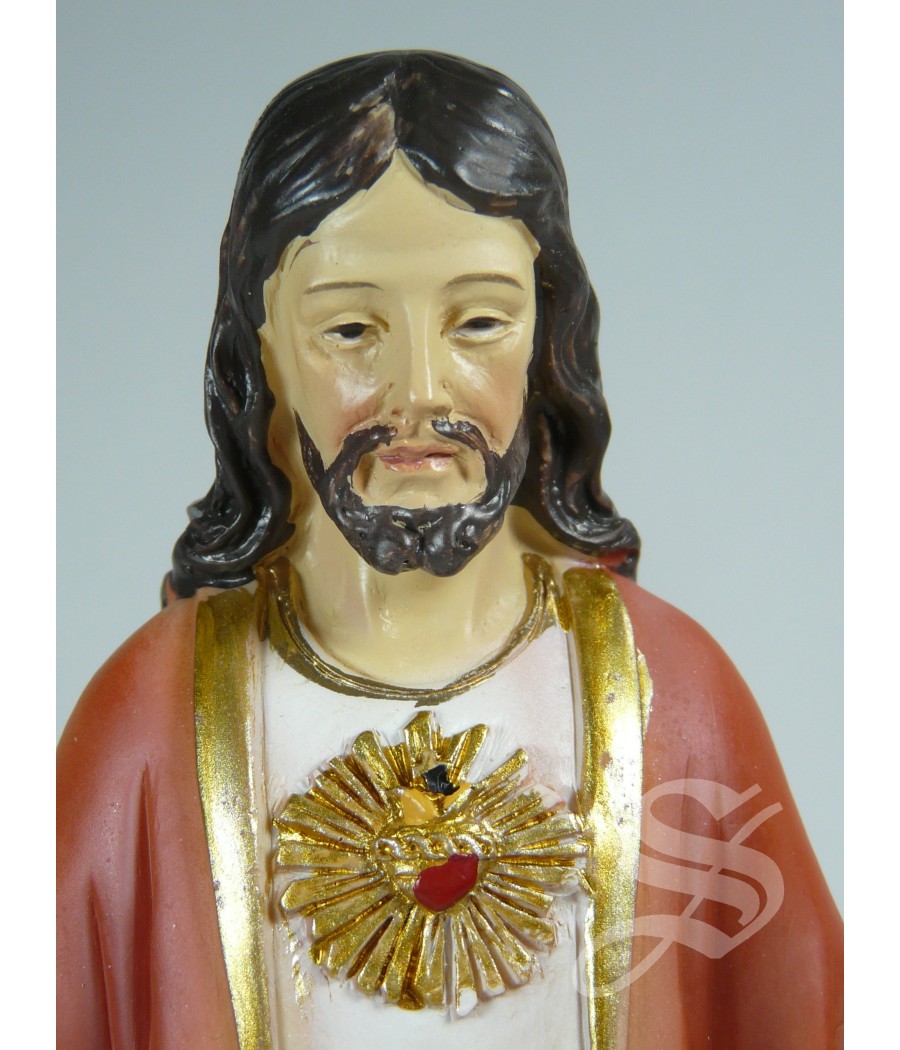 CORAZON DE JESUS 20,5 CM. RESINA