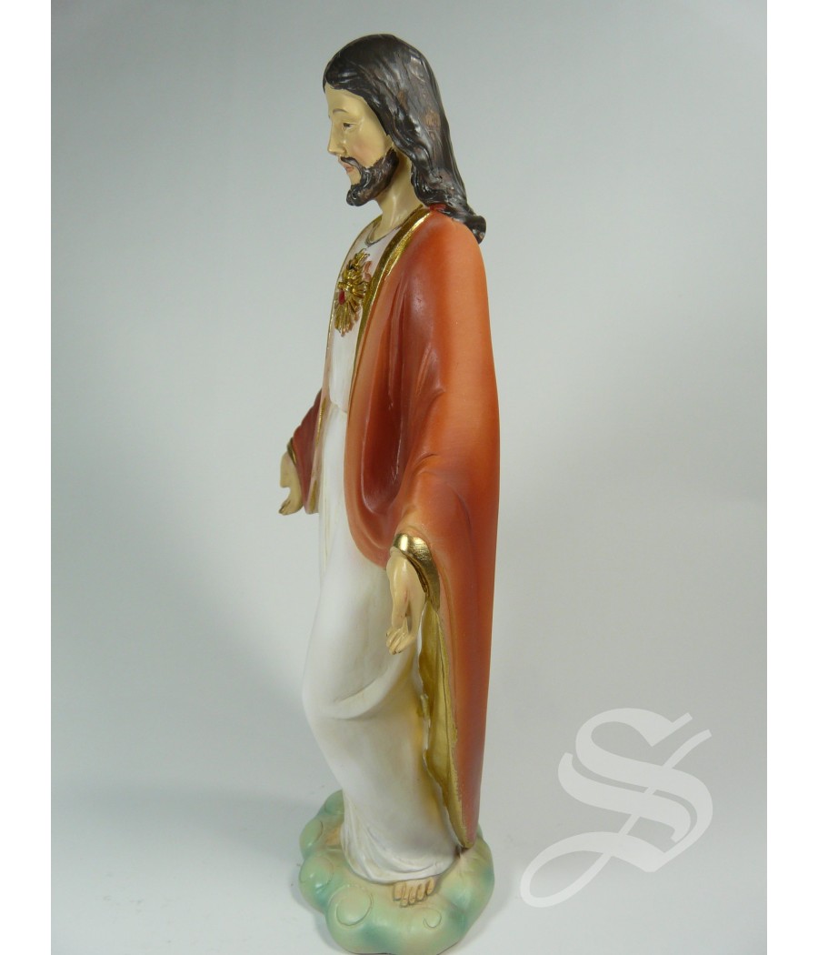 CORAZON DE JESUS 20,5 CM. RESINA