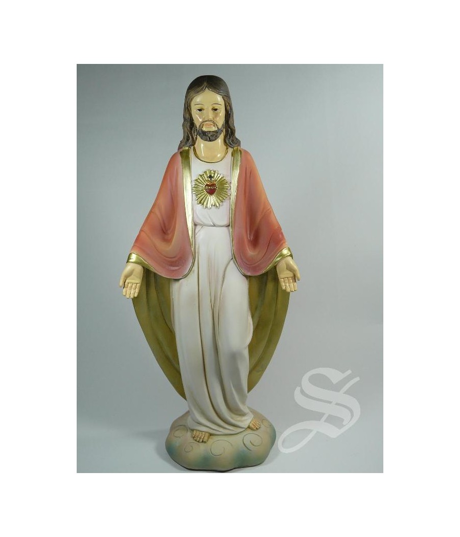 CORAZON DE JESUS 30,5 CM. RESINA