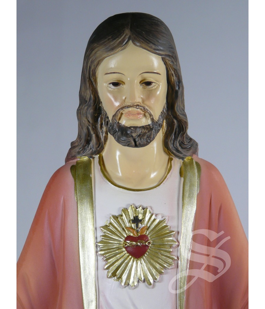 CORAZON DE JESUS 30,5 CM. RESINA