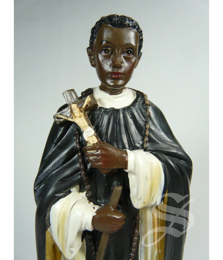 SAN MARTIN DE PORRES 20 CM. RESINA