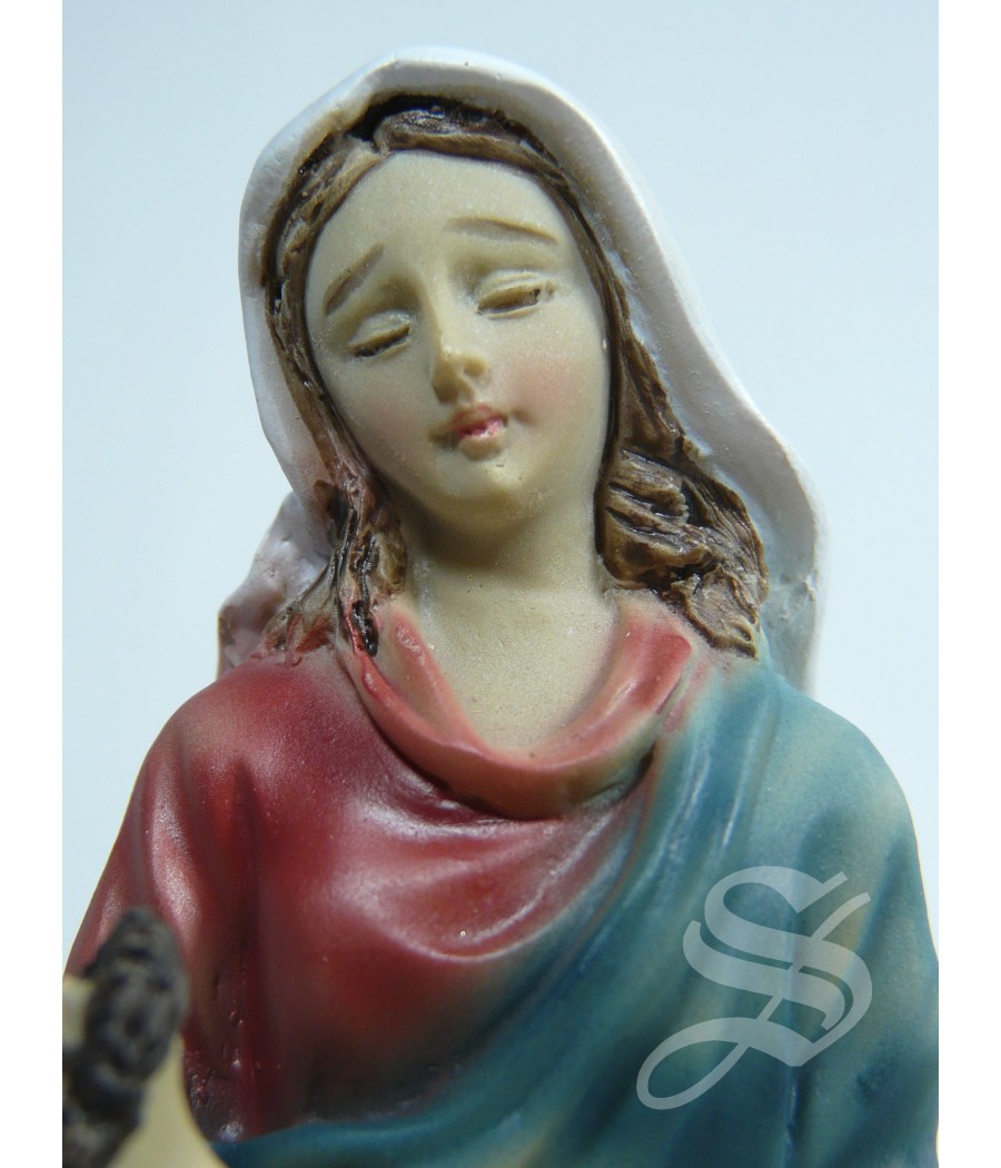VIRGEN DE LA PIEDAD 10 CM. DE ALTO RESINA