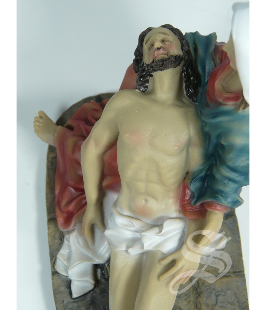 VIRGEN DE LA PIEDAD 10 CM. DE ALTO RESINA
