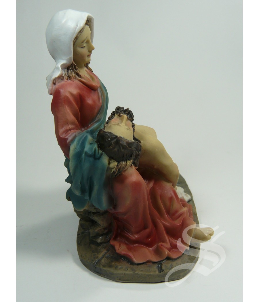 VIRGEN DE LA PIEDAD 10 CM. DE ALTO RESINA