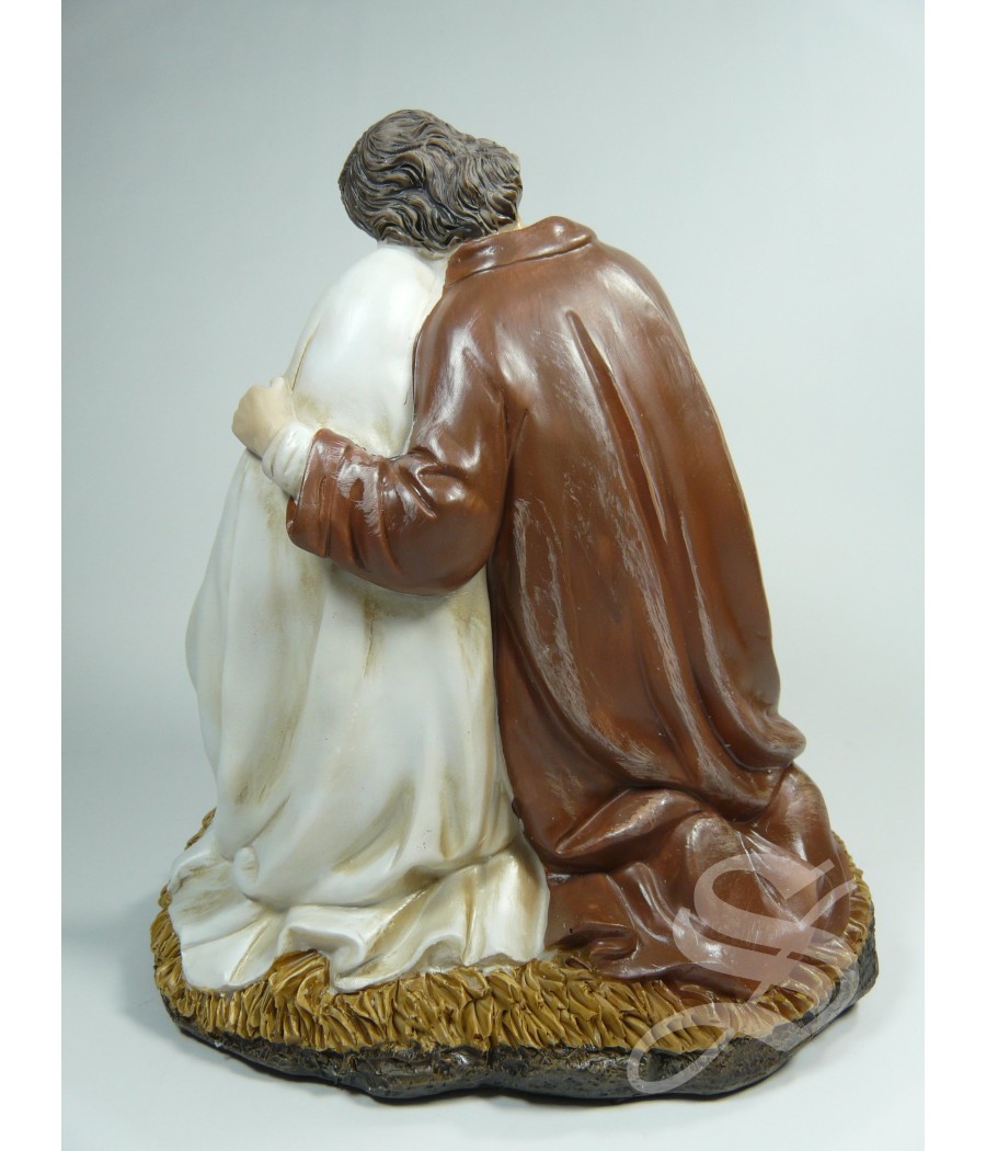 SAN JOSE Y VIRGEN MARIA EN CINTA DE RODILLAS 14,4 CM.