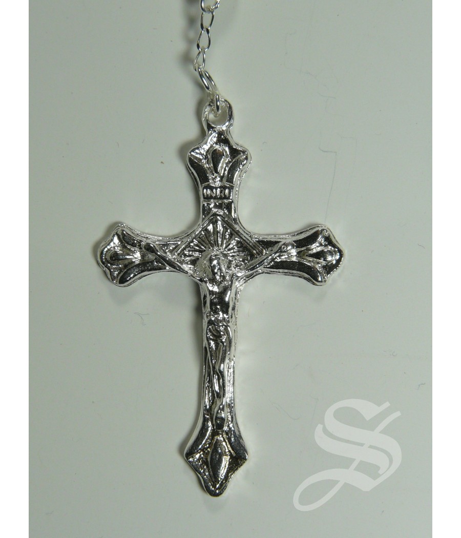 ROSARIO NACAR Y PLATA REDONDO 6 MM. MODERNO