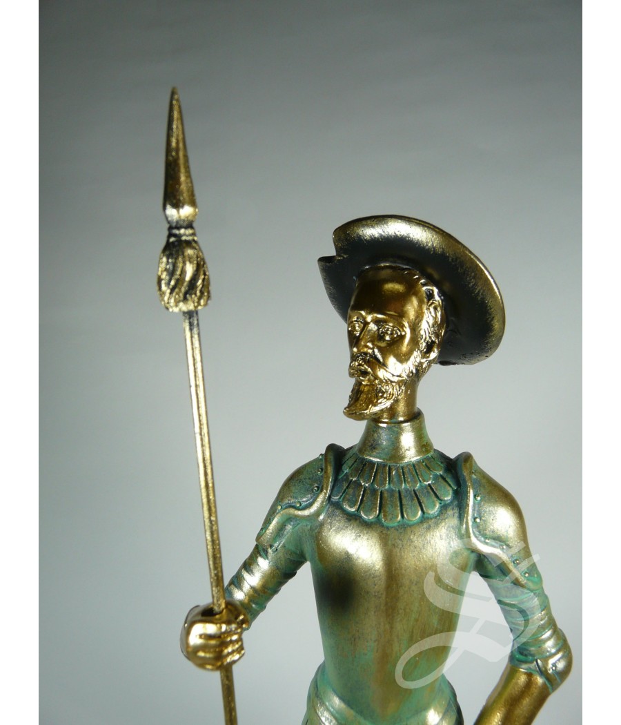 QUIJOTE Y SANCHO RESINA IMIT BRONCE 35.5 CM. DE ALTO.