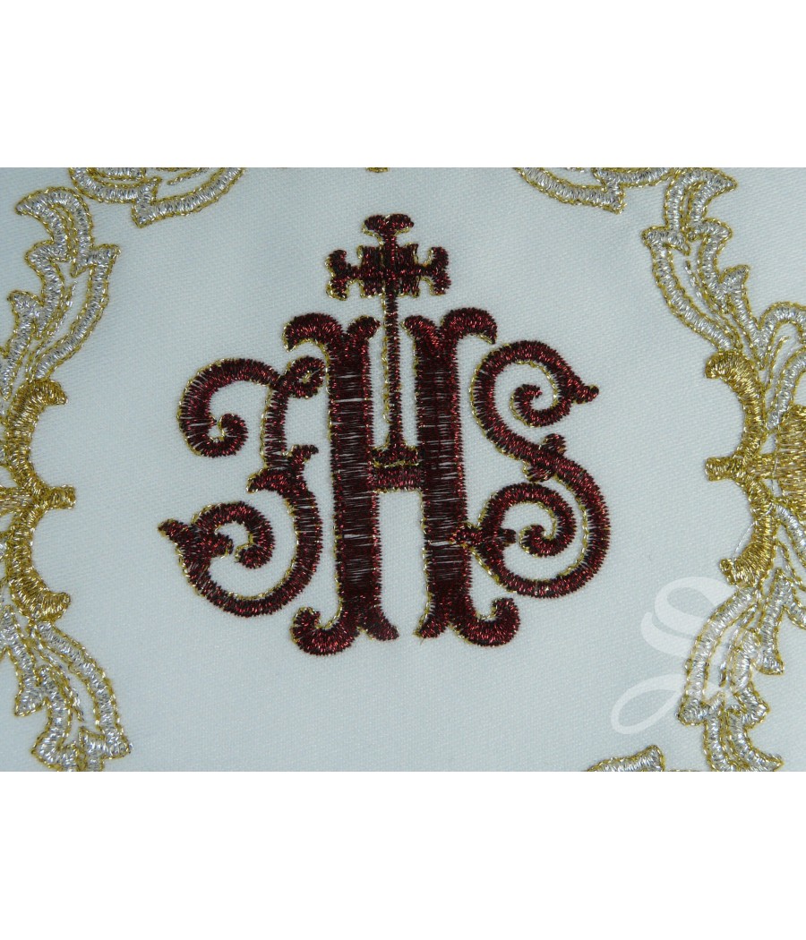 PALIA HILO 17 X 17 BORDADO ESPITAS Y UVA ROJO