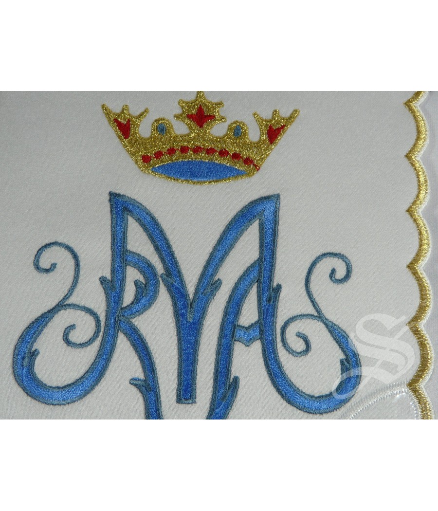 JUEGO ALTAR HILO MARIA AZUL 4 PIEZAS PURIFICAROR CORPORAL MANUTERGIO Y PALIA