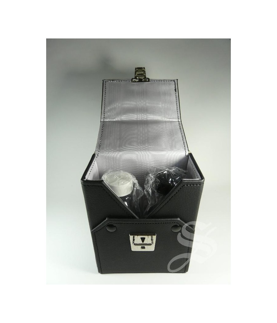 ESTUCHE RIGIDO CON VINAJERAS 125 CC. 14 X 11 X 6 CM.