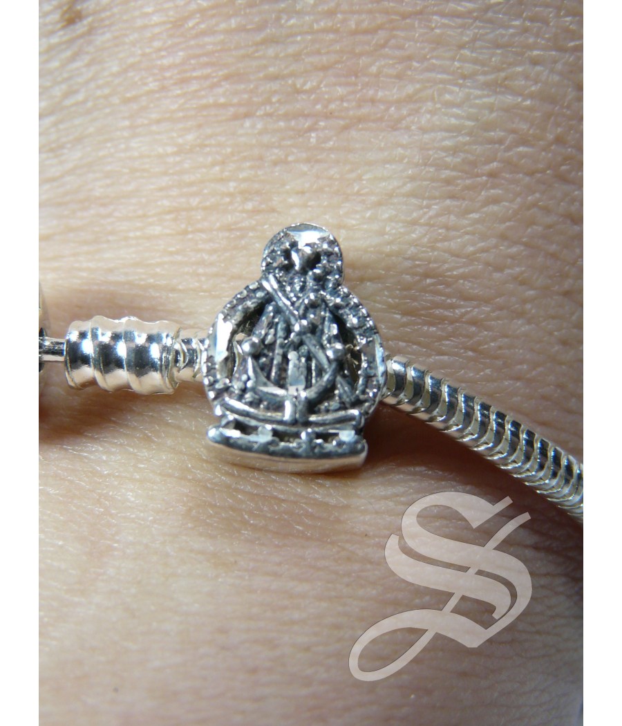 ABALORIO VIRGEN DE LA CABEZA PLATA IMITACION PANDORA