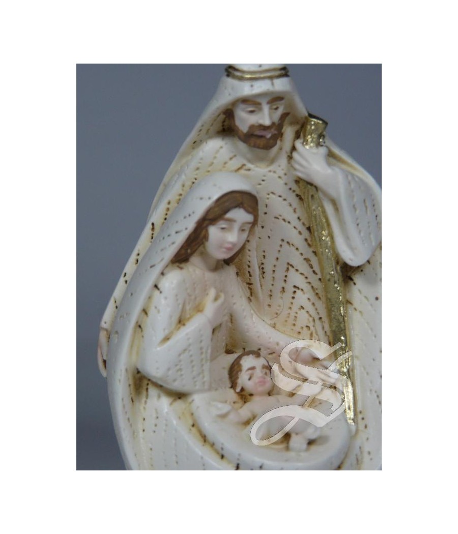 NACIMIENTO EN RESINA 8 CM. IMITACION MADERA CON CAJA REGALO