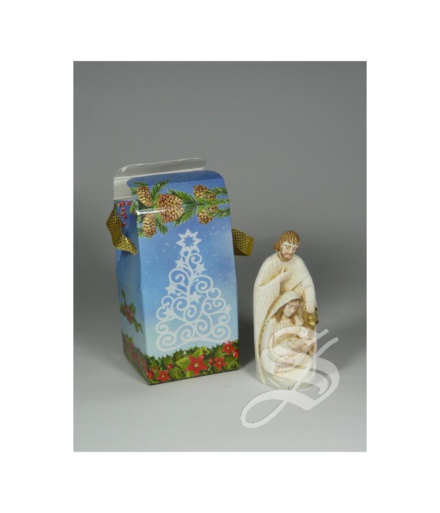 NACIMIENTO EN RESINA 8 CM. IMITACION MADERA CON CAJA REGALO