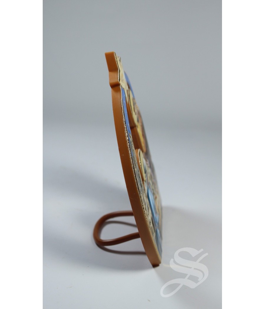 NATIVIDAD EN POLIMERO CON ESTRELLA 10 CM.