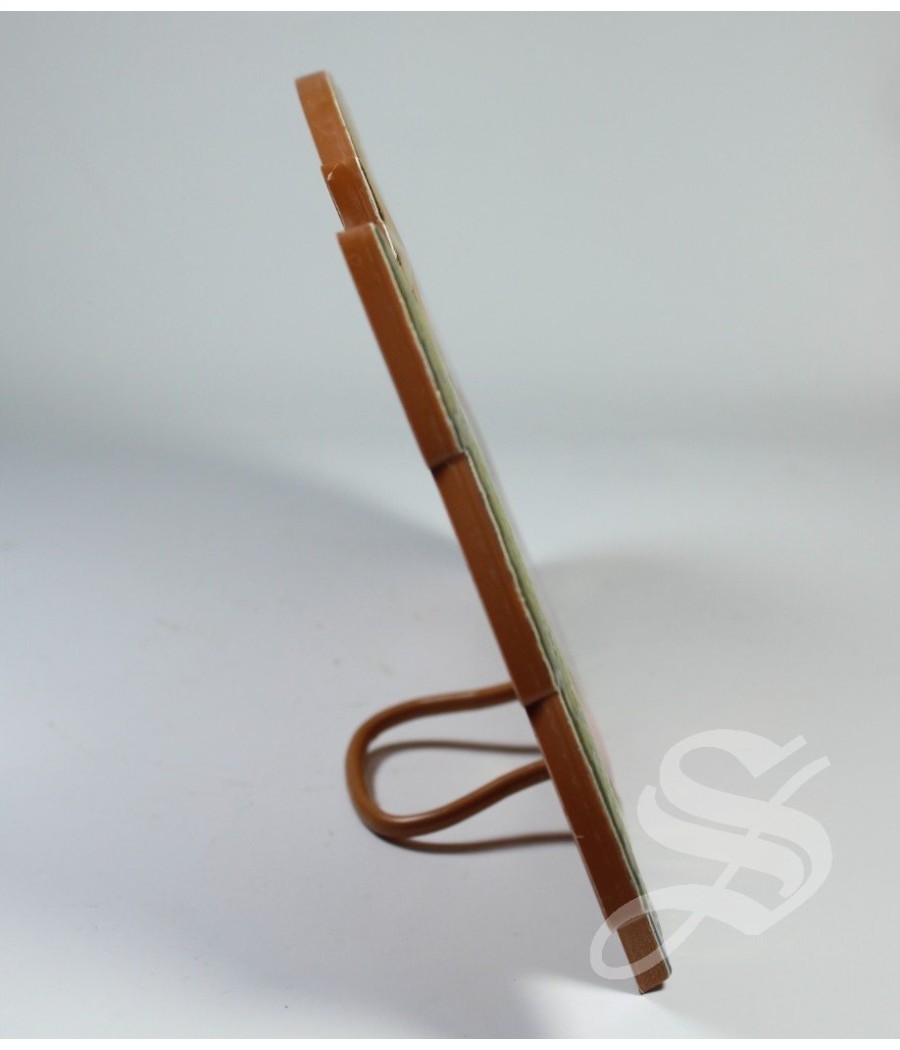 CUADRITO NACIMIENTO EN POLIMERO CON PINO Y ESTRELLA 10 X 16