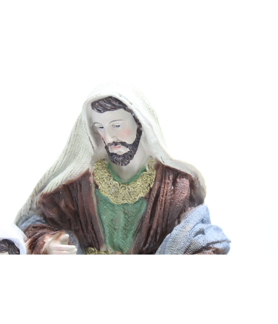 NACIMIENTO EN RESINA PINTADO A MANO 21*25 CM