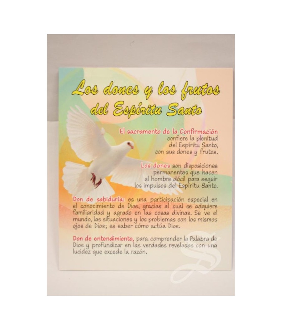 LOS DONES Y LOS FRUTOS DEL ESPIRITU SANTO