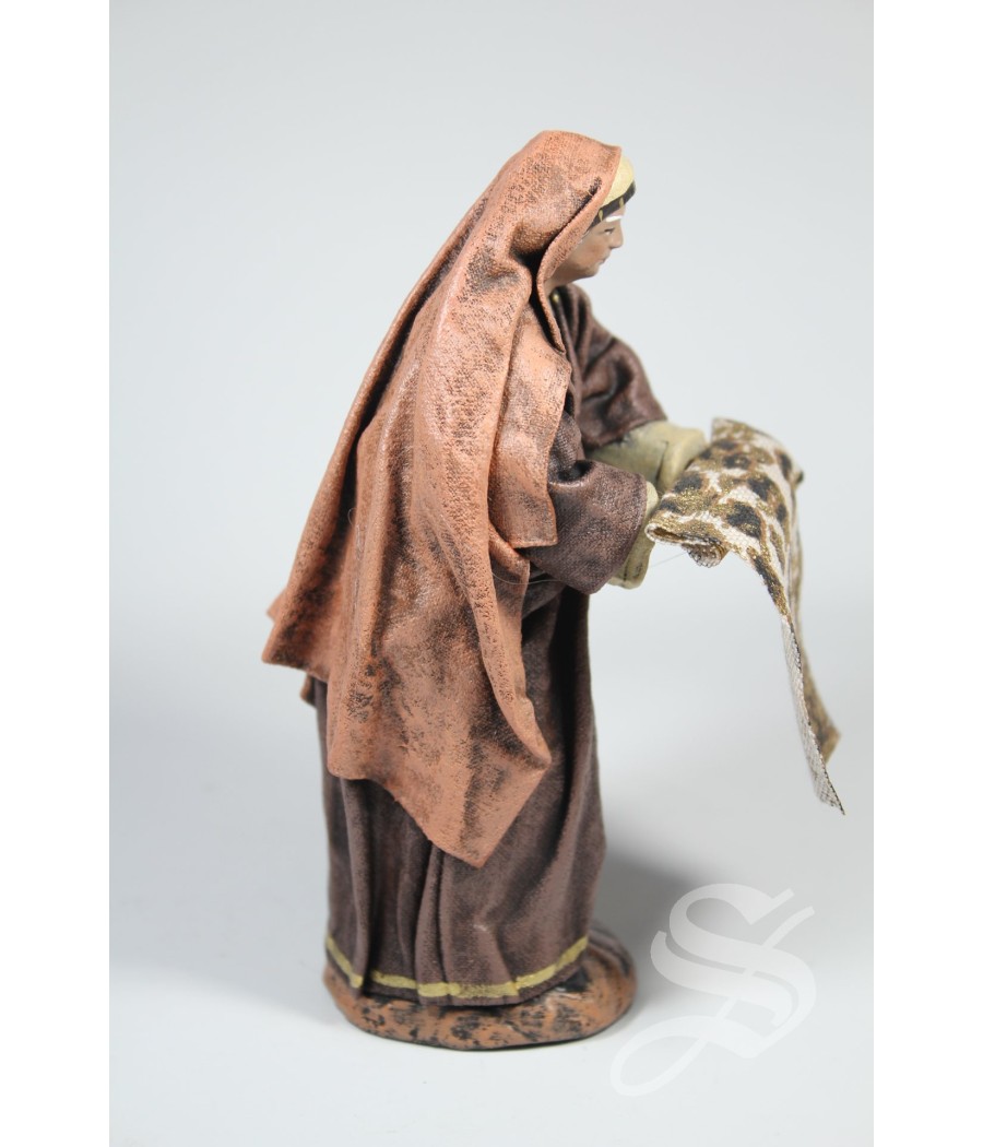 PASTORA ARABE CON TELA EN 12 CM.