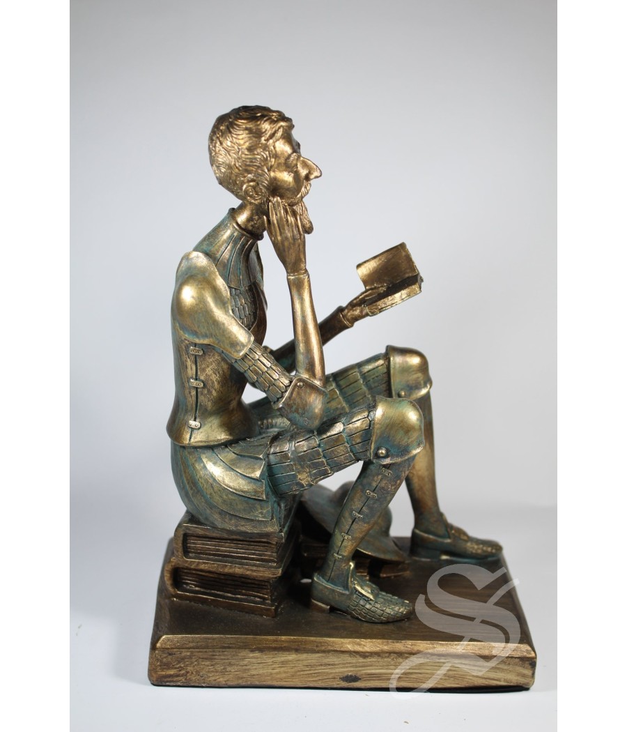 QUIJOTE LIBRO COBRIZO 17 X 10 X 24