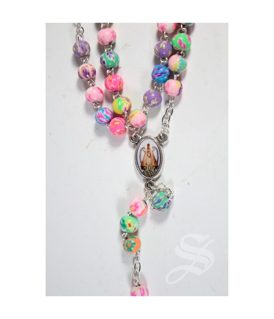 ROSARIO FIMO 6 MM. VIRGEN DEL PRADO INFANTIL