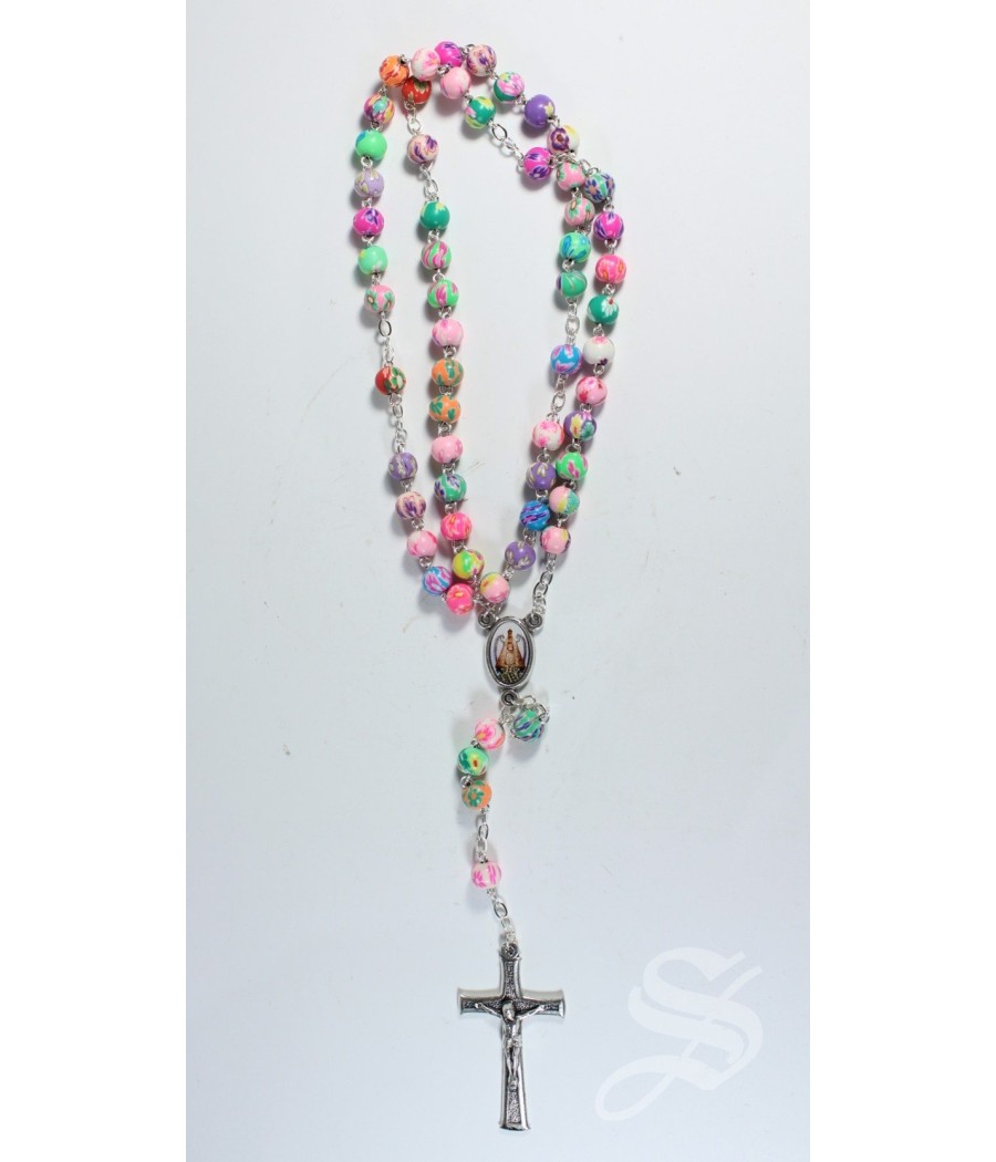 ROSARIO FIMO 6 MM. VIRGEN DEL PRADO INFANTIL
