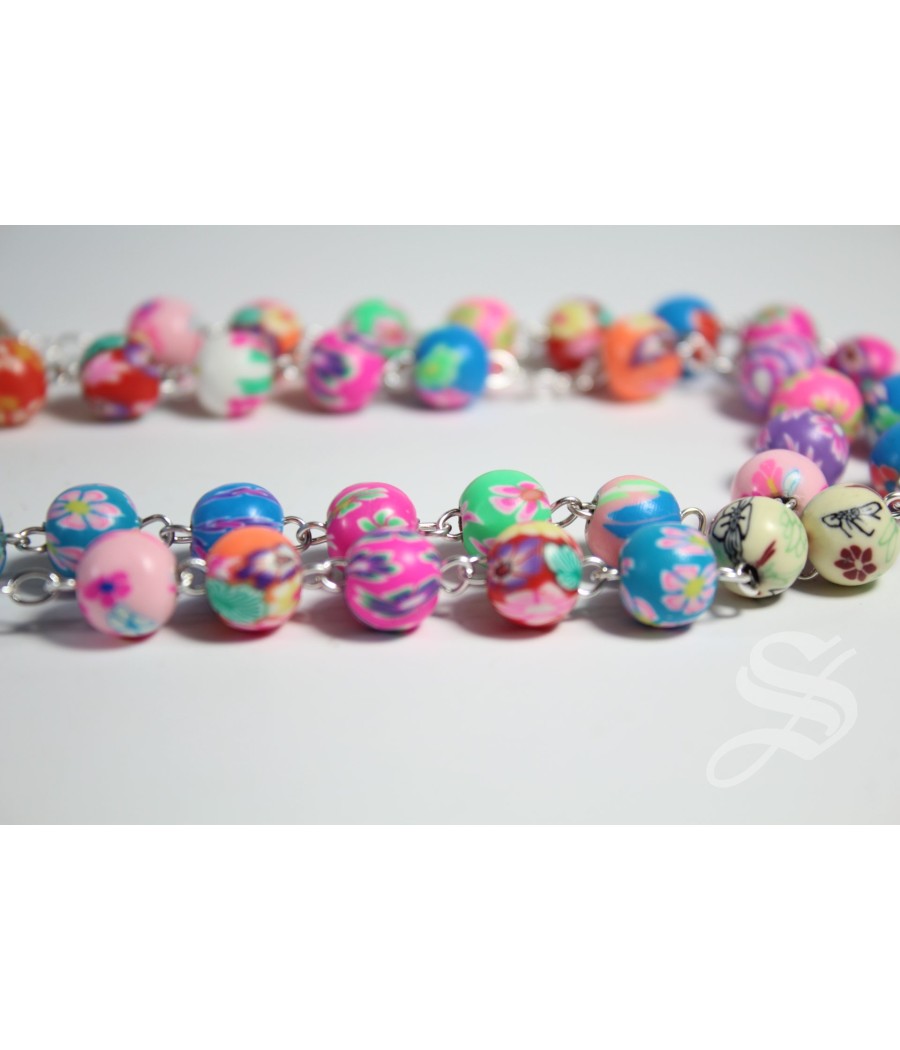 ROSARIO FIMO 8 MM. VIRGEN DEL PRADO INFANTIL