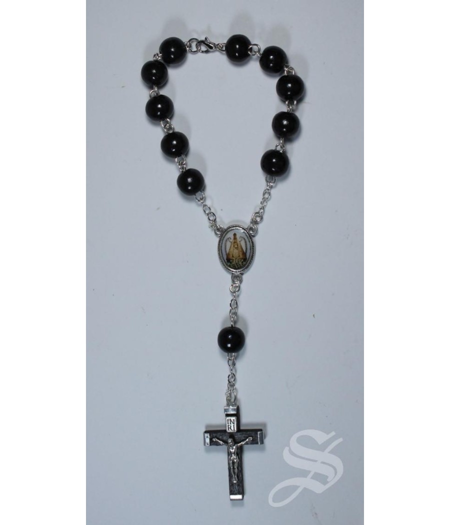 DECENA MADERA NEGRO 10 MM.