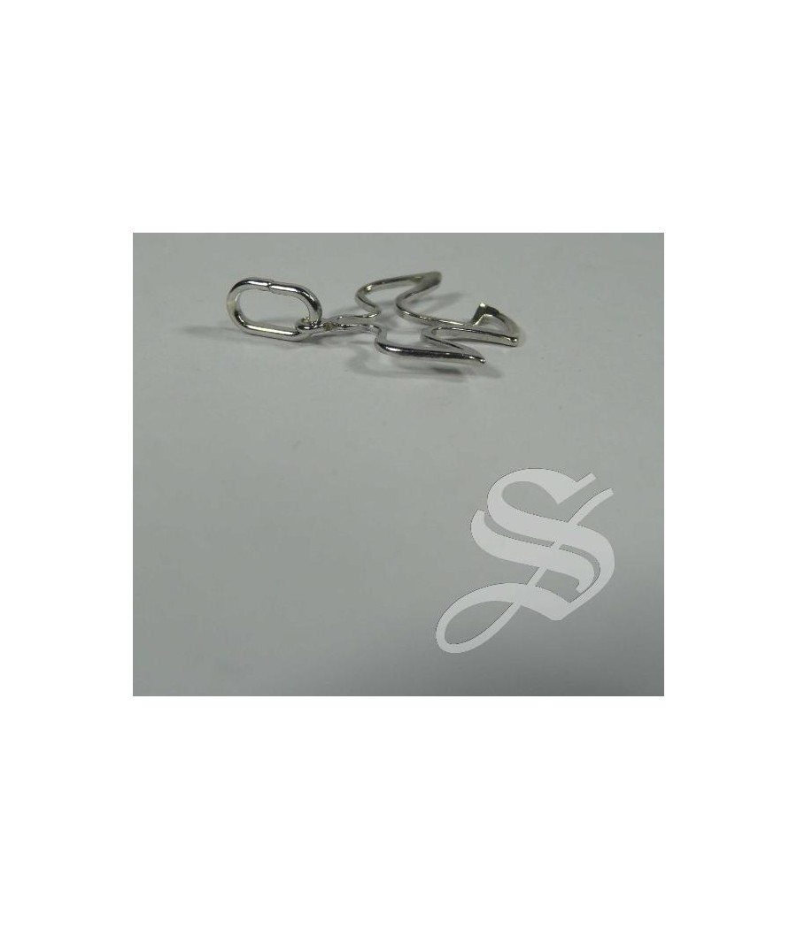 PALOMA SILUETA COLGANTE PLATA 925