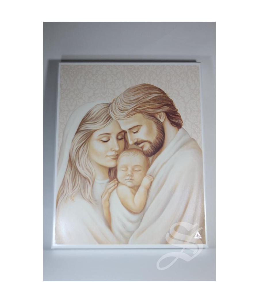 CUADRO EN MADERA 20 X 25 CM. SAGRADA FAMILIA