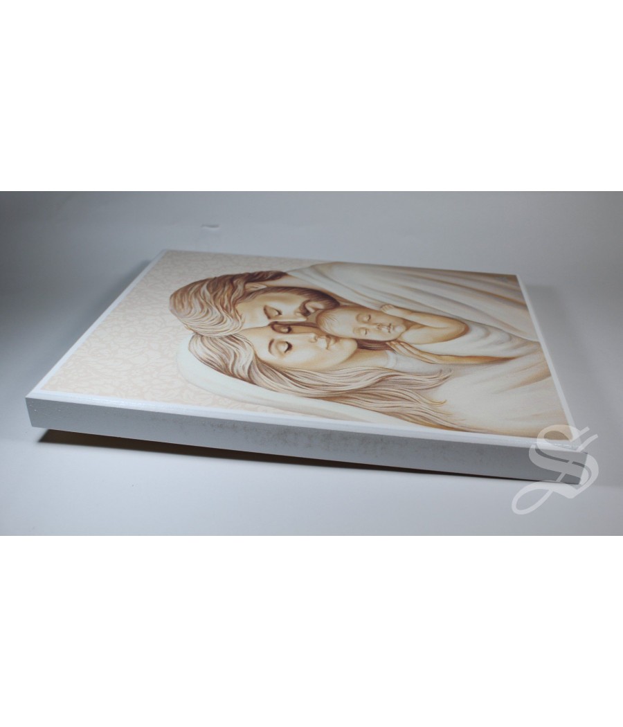 CUADRO EN MADERA 20 X 25 CM. SAGRADA FAMILIA